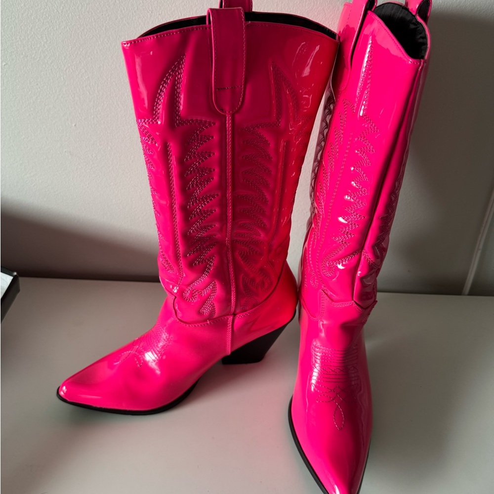 Cape Robbin Women's Pink Cowboy Boots